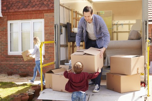 Office relocation planning in Harrow Weald with packing and labelled boxes