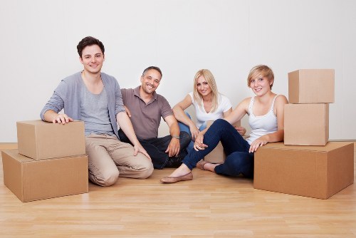 Loading furniture into a moving truck for a Harrow Weald relocation